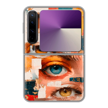 Пластиковый чехол на HUAWEI Pura X с принтом Модный принт