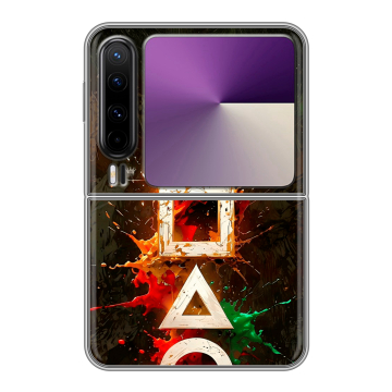 Пластиковый чехол на HUAWEI Pura X с принтом Squid Game Игра кальмара