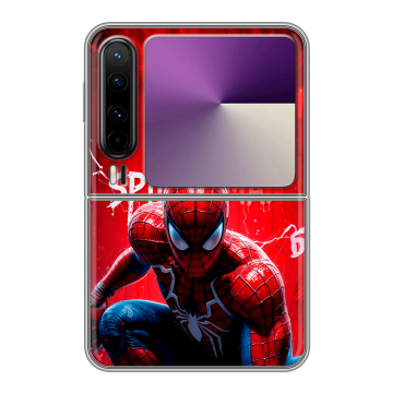 Пластиковый чехол на HUAWEI Pura X с принтом Spiderman Человек паук Пластиковый чехол на HUAWEI Pura X с принтом Spiderman Человек паук