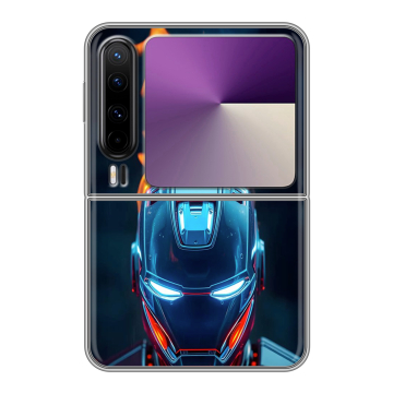 Пластиковый чехол на HUAWEI Pura X с принтом IronMan Железный человек Пластиковый чехол на HUAWEI Pura X с принтом IronMan Железный человек