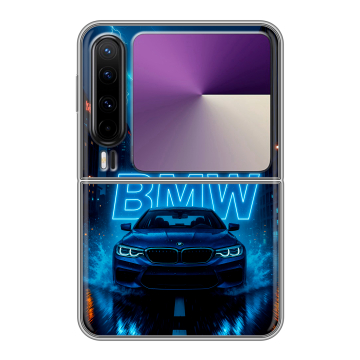Пластиковый чехол на HUAWEI Pura X с принтом BMW БМВ
