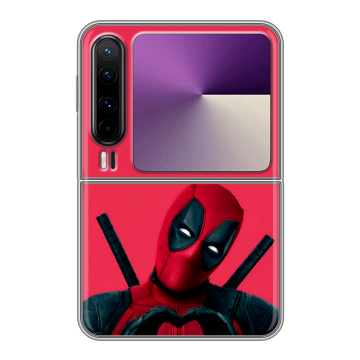 Пластиковый чехол на HUAWEI Pura X с принтом Дедпул Deadpool Пластиковый чехол на HUAWEI Pura X с принтом Дедпул Deadpool