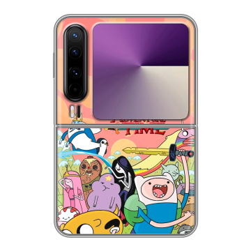 Пластиковый чехол на HUAWEI Pura X с принтом Adventure time Время приключений