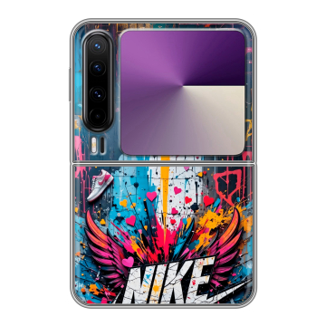 Пластиковый чехол на HUAWEI Pura X с принтом Nike Найк Пластиковый чехол на HUAWEI Pura X с принтом Nike Найк