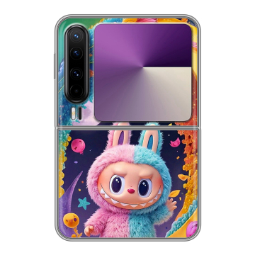 Пластиковый чехол на HUAWEI Pura X с принтом Labubu Лабубу Пластиковый чехол на HUAWEI Pura X с принтом Labubu Лабубу