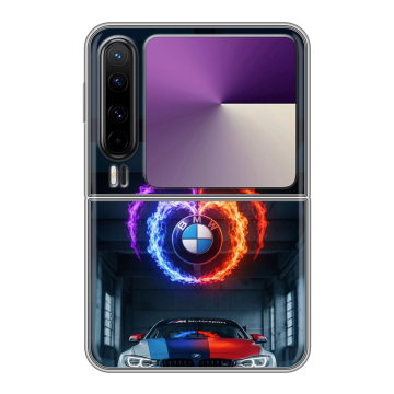 Пластиковый чехол на HUAWEI Pura X с принтом BMW БМВ