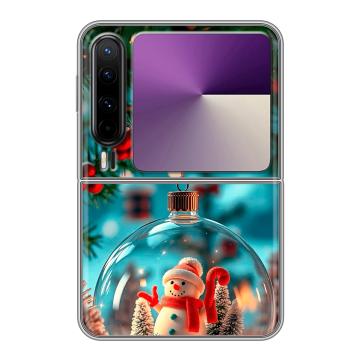 Пластиковый чехол на HUAWEI Pura X с принтом Новый год Пластиковый чехол на HUAWEI Pura X с принтом Новый год