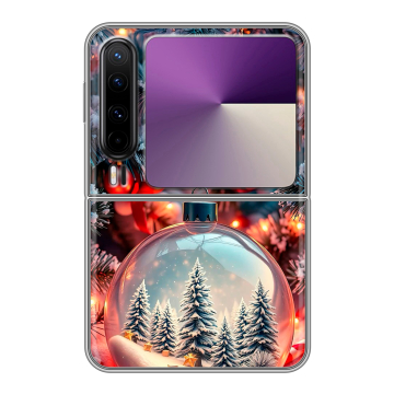 Пластиковый чехол на HUAWEI Pura X с принтом Новый год Пластиковый чехол на HUAWEI Pura X с принтом Новый год
