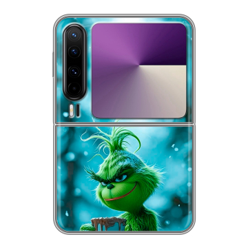 Пластиковый чехол на HUAWEI Pura X с принтом Новый год гринч Пластиковый чехол на HUAWEI Pura X с принтом Новый год гринч