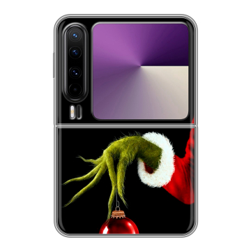 Пластиковый чехол на HUAWEI Pura X с принтом Новый год Гринч Пластиковый чехол на HUAWEI Pura X с принтом Новый год Гринч