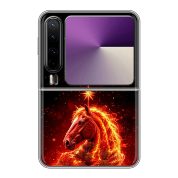 Пластиковый чехол на HUAWEI Pura X с принтом Новый год