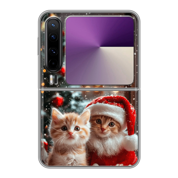 Пластиковый чехол на HUAWEI Pura X с принтом Новый год