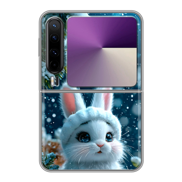 Пластиковый чехол на HUAWEI Pura X с принтом Новый год