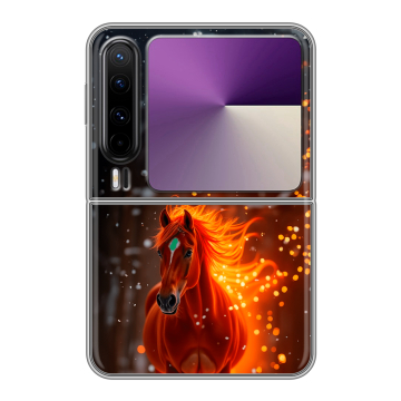 Пластиковый чехол на HUAWEI Pura X с принтом Новый год Пластиковый чехол на HUAWEI Pura X с принтом Новый год