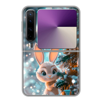 Пластиковый чехол на HUAWEI Pura X с принтом Новый год Пластиковый чехол на HUAWEI Pura X с принтом Новый год