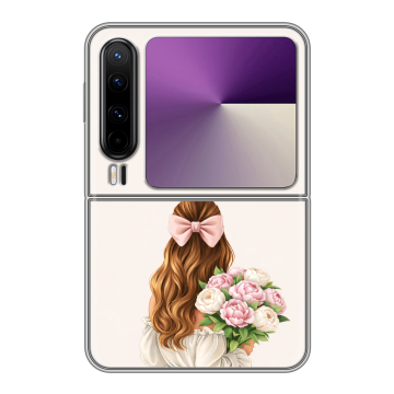 Пластиковый чехол на HUAWEI Pura X с принтом женский