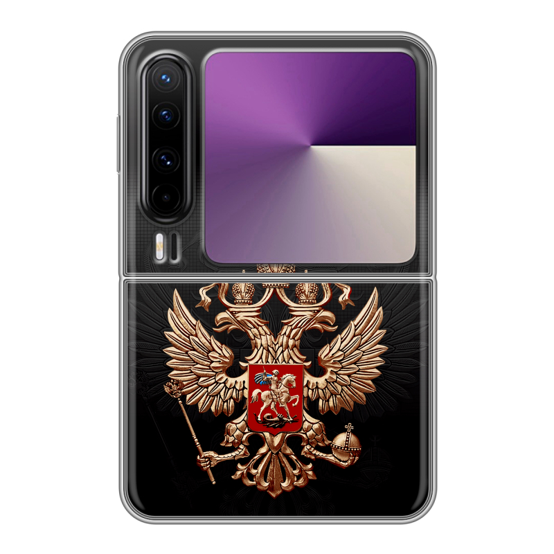 Пластиковый чехол на HUAWEI Pura X с принтом Герб России Пластиковый чехол на HUAWEI Pura X с принтом Герб России