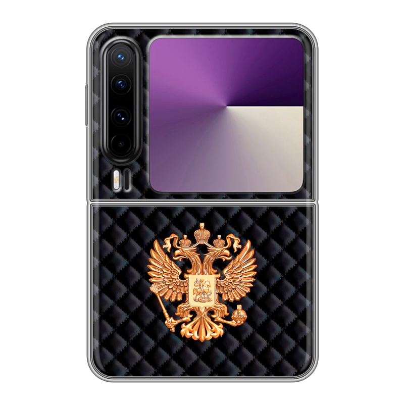 Пластиковый чехол на HUAWEI Pura X с принтом Герб России принт Пластиковый чехол на HUAWEI Pura X с принтом Герб России принт
