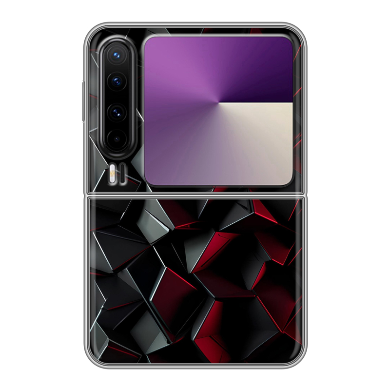 Пластиковый чехол на HUAWEI Pura X с принтом Абстракция Пластиковый чехол на HUAWEI Pura X с принтом Абстракция