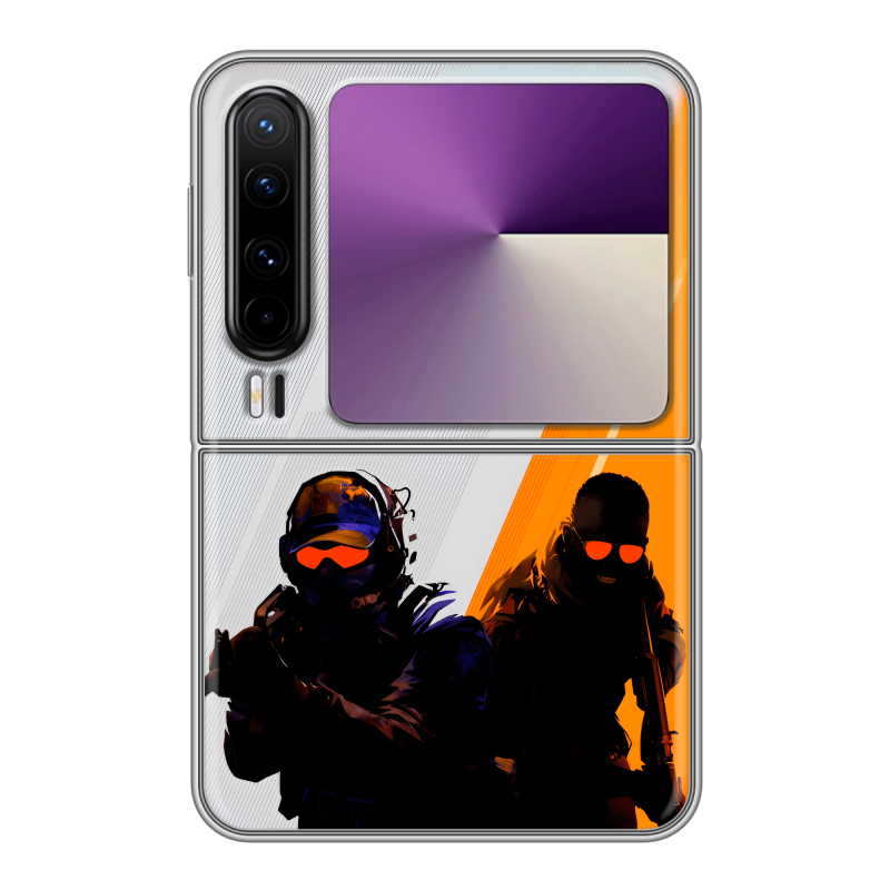 Пластиковый чехол на HUAWEI Pura X с принтом Контер страйк Counter strike Пластиковый чехол на HUAWEI Pura X с принтом Контер страйк Counter strike