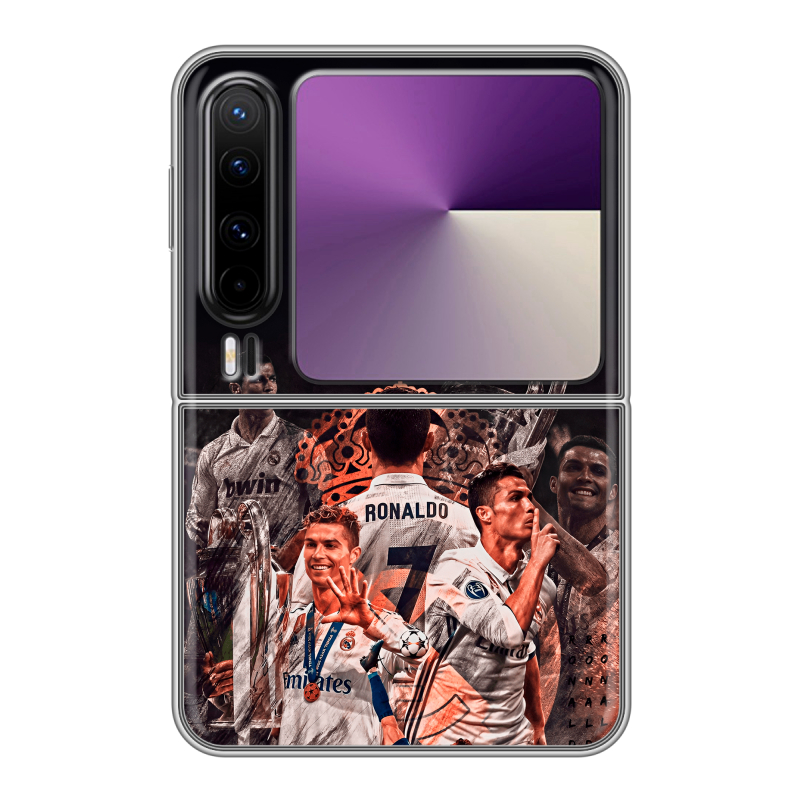 Пластиковый чехол на HUAWEI Pura X с принтом Реал Роналдо Real Ronaldo Пластиковый чехол на HUAWEI Pura X с принтом Реал Роналдо Real Ronaldo