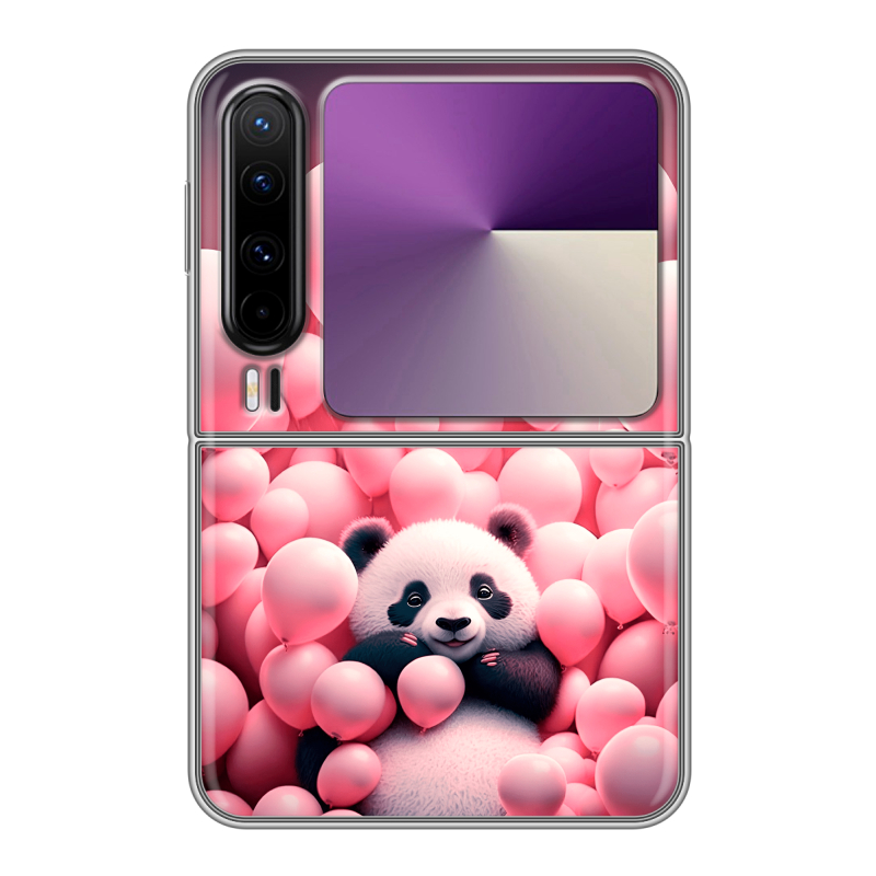 Пластиковый чехол на HUAWEI Pura X с принтом Панда Пластиковый чехол на HUAWEI Pura X с принтом Панда