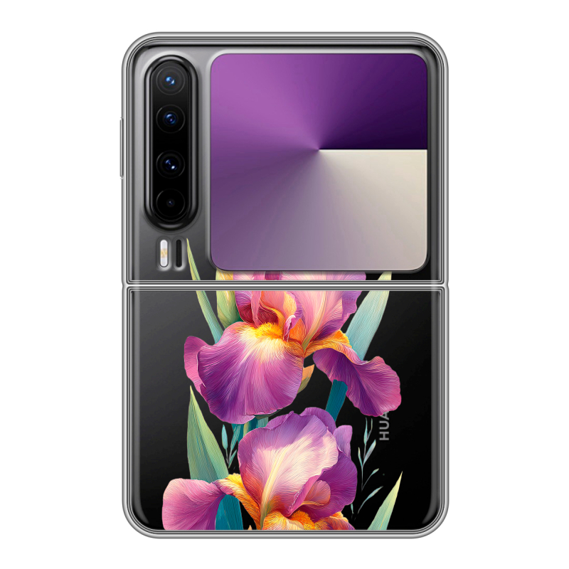 Пластиковый чехол на HUAWEI Pura X с принтом Цветы орхидеи Пластиковый чехол на HUAWEI Pura X с принтом Цветы орхидеи