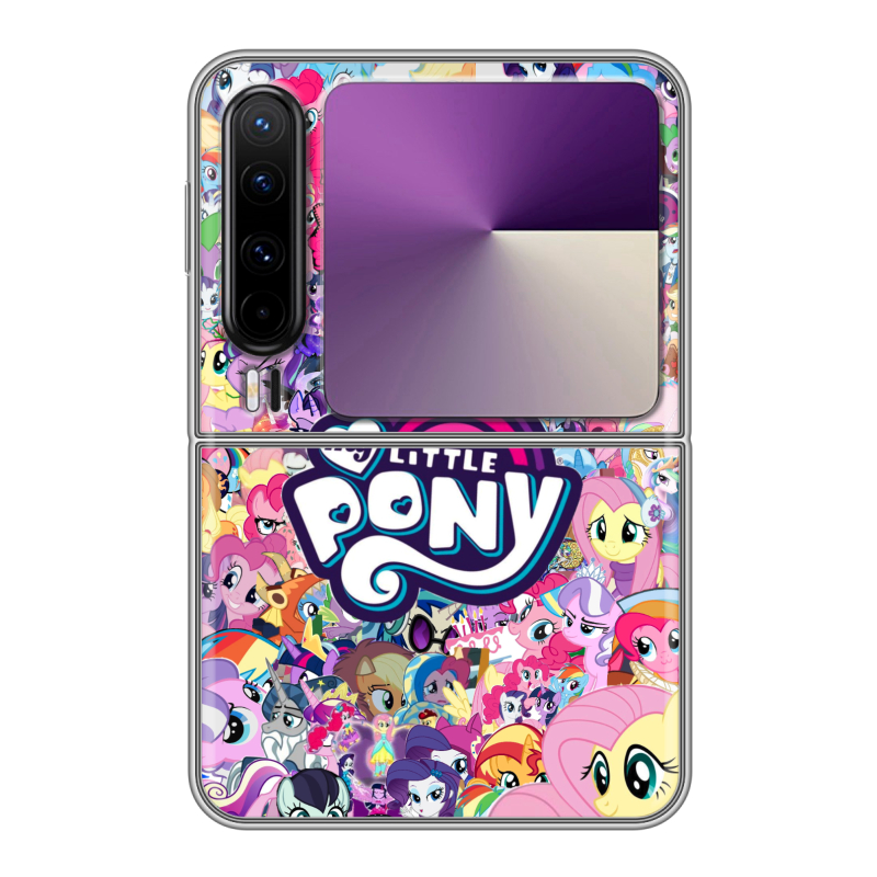 Пластиковый чехол на HUAWEI Pura X с принтом My little pony Дружба чудо Пластиковый чехол на HUAWEI Pura X с принтом My little pony Дружба чудо
