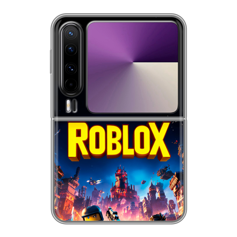 Пластиковый чехол на HUAWEI Pura X с принтом Roblox Роблокс Пластиковый чехол на HUAWEI Pura X с принтом Roblox Роблокс