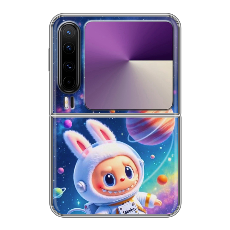Пластиковый чехол на HUAWEI Pura X с принтом Labubu Лабубу Пластиковый чехол на HUAWEI Pura X с принтом Labubu Лабубу