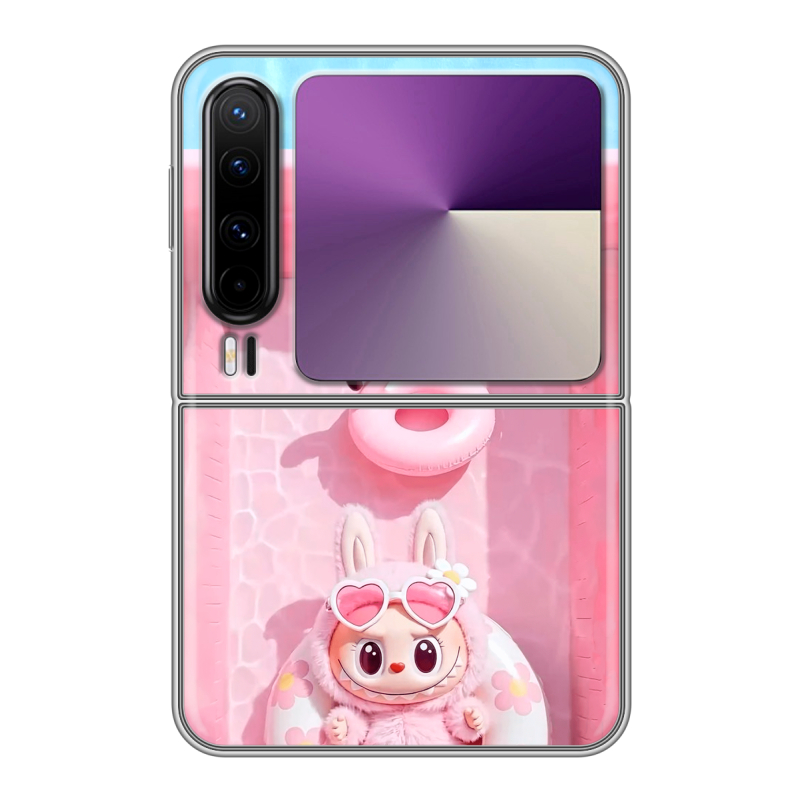 Пластиковый чехол на HUAWEI Pura X с принтом Labubu Лабубу Пластиковый чехол на HUAWEI Pura X с принтом Labubu Лабубу
