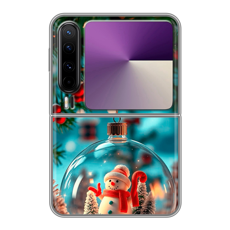 Пластиковый чехол на HUAWEI Pura X с принтом Новый год Пластиковый чехол на HUAWEI Pura X с принтом Новый год