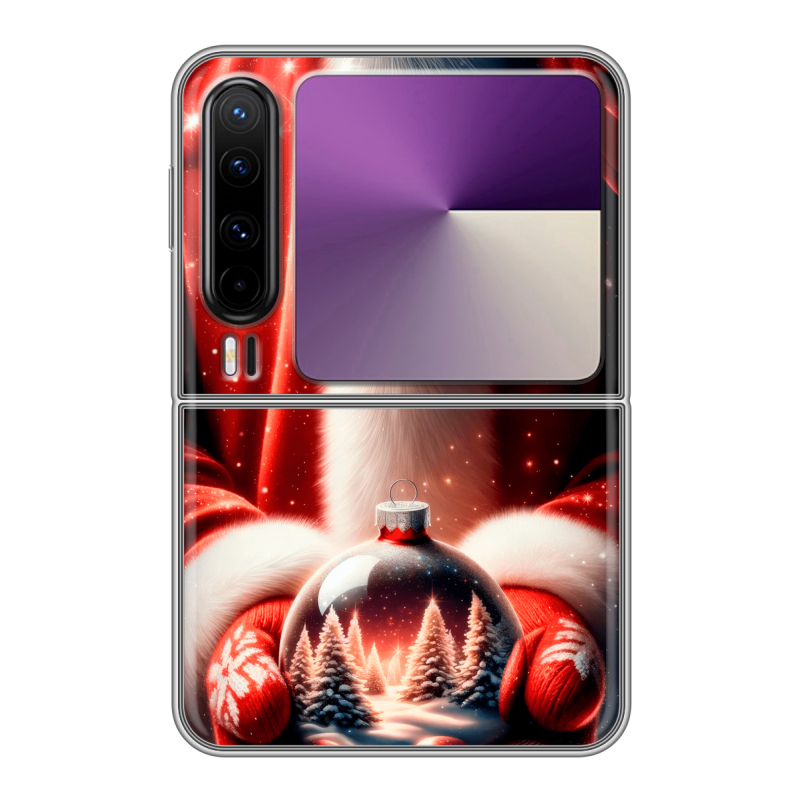 Пластиковый чехол на HUAWEI Pura X с принтом Новый год Пластиковый чехол на HUAWEI Pura X с принтом Новый год