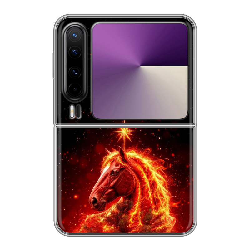 Пластиковый чехол на HUAWEI Pura X с принтом Новый год Пластиковый чехол на HUAWEI Pura X с принтом Новый год
