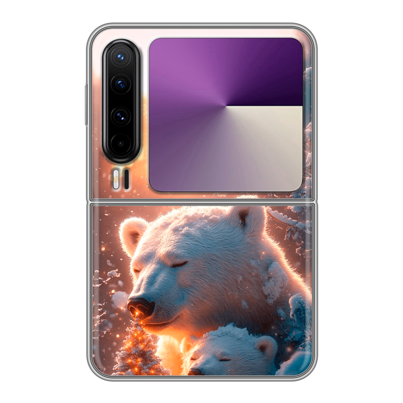 Пластиковый чехол на HUAWEI Pura X с принтом Новый год Пластиковый чехол на HUAWEI Pura X с принтом Новый год