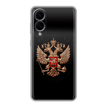 Силиконовый чехол на Samsung Galaxy S25 Edge с принтом Герб России Силиконовый чехол на Samsung Galaxy S25 Edge с принтом Герб России