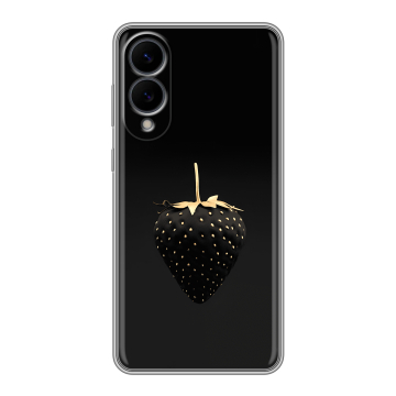 Силиконовый чехол на Samsung Galaxy S25 Edge с принтом Черная клубника Силиконовый чехол на Samsung Galaxy S25 Edge с принтом Черная клубника