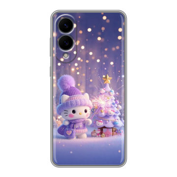 Силиконовый чехол на Samsung Galaxy S25 Edge с принтом Новый год