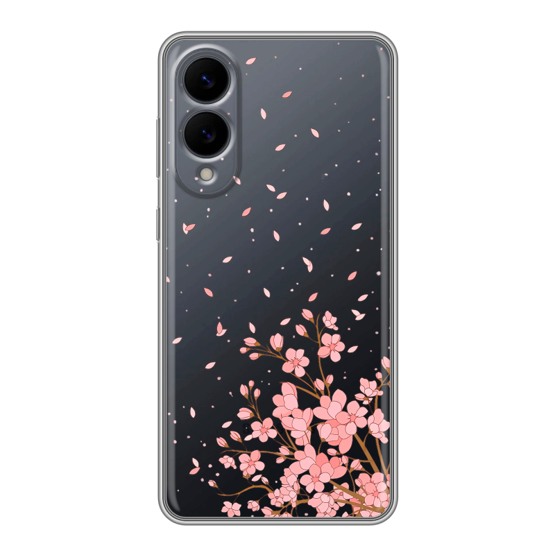 Силиконовый чехол на Samsung Galaxy S25 Edge с принтом Ветка сакуры Силиконовый чехол на Samsung Galaxy S25 Edge с принтом Ветка сакуры