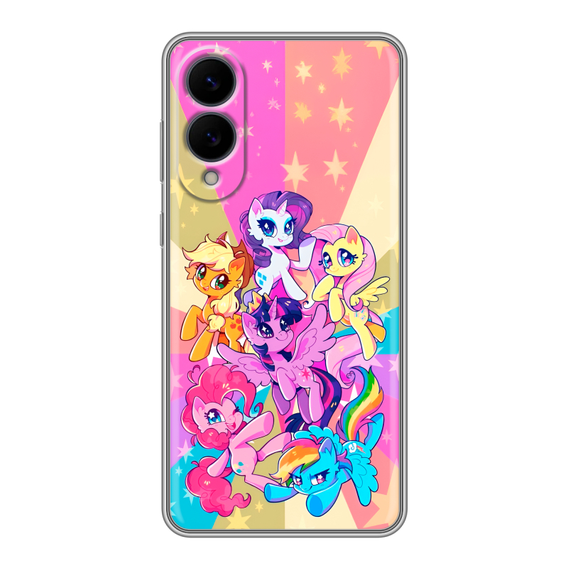 Силиконовый чехол на Samsung Galaxy S25 Edge с принтом My little pony Дружба чудо Силиконовый чехол на Samsung Galaxy S25 Edge с принтом My little pony Дружба чудо