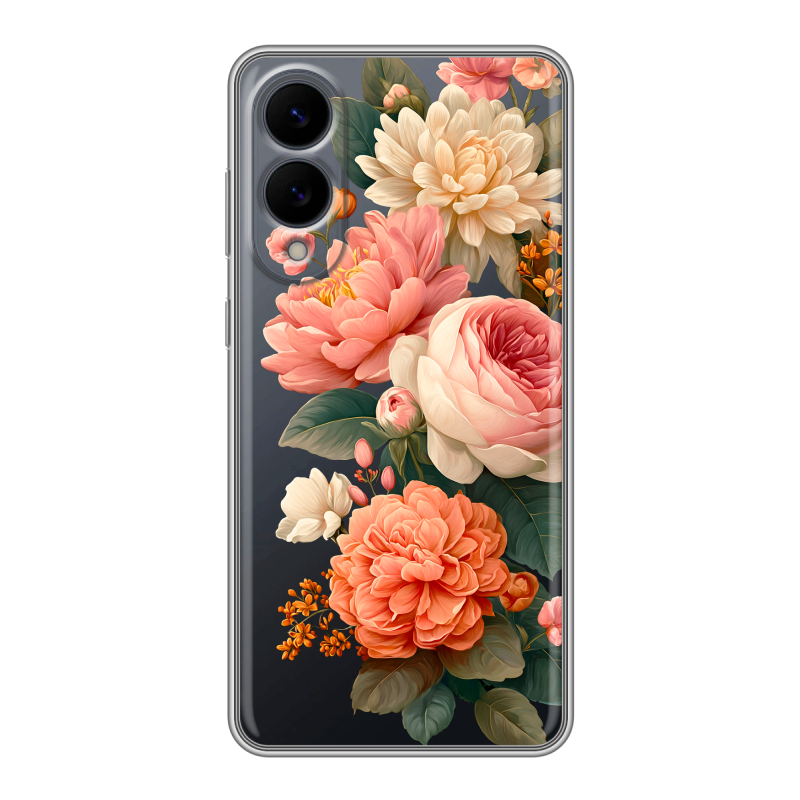 Силиконовый чехол на Samsung Galaxy S25 Edge с принтом цветы Силиконовый чехол на Samsung Galaxy S25 Edge с принтом цветы