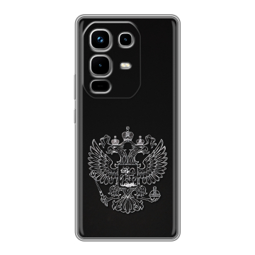 Силиконовый чехол на Infinix Note 50 4G с принтом Герб России Силиконовый чехол на Infinix Note 50 4G с принтом Герб России