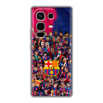 Силиконовый чехол на Infinix Note 50 4G с принтом Барселона Barcelona Силиконовый чехол на Infinix Note 50 4G с принтом Барселона Barcelona