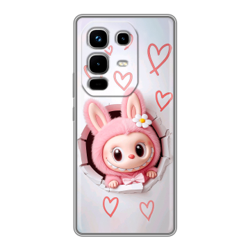 Силиконовый чехол на Infinix Note 50 4G с принтом Labubu Лабубу Силиконовый чехол на Infinix Note 50 4G с принтом Labubu Лабубу