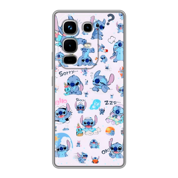 Силиконовый чехол на Infinix Note 50 4G с принтом Лило и Стич Силиконовый чехол на Infinix Note 50 4G с принтом Лило и Стич