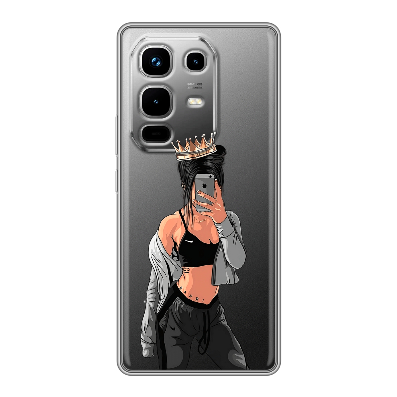 Силиконовый чехол на Infinix Note 50 4G с принтом Женские принты Силиконовый чехол на Infinix Note 50 4G с принтом Женские принты