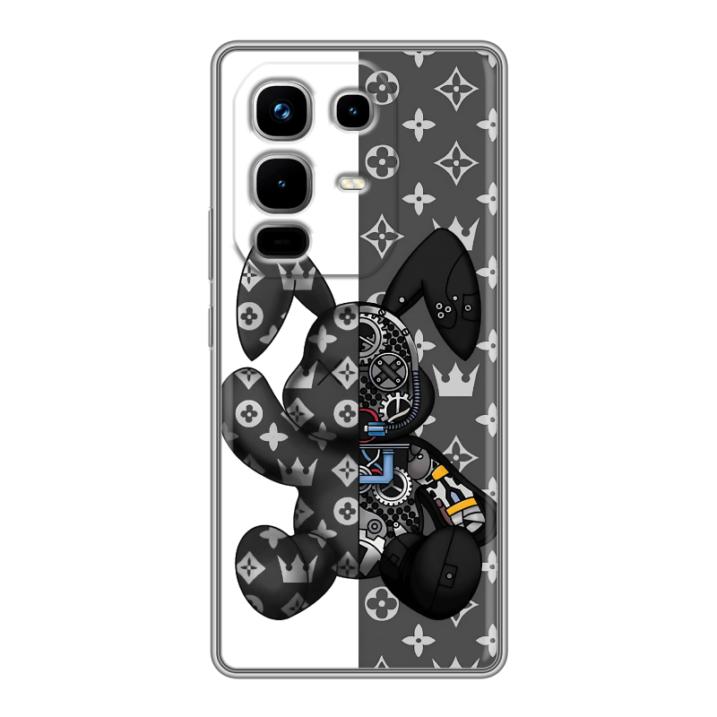 Силиконовый чехол на Infinix Note 50 4G с принтом Луи робот Силиконовый чехол на Infinix Note 50 4G с принтом Луи робот