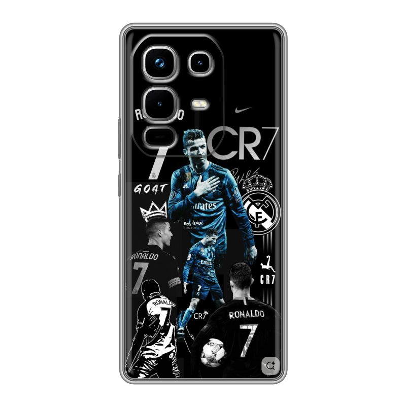 Силиконовый чехол на Infinix Note 50 4G с принтом Реал Роналдо Силиконовый чехол на Infinix Note 50 4G с принтом Реал Роналдо