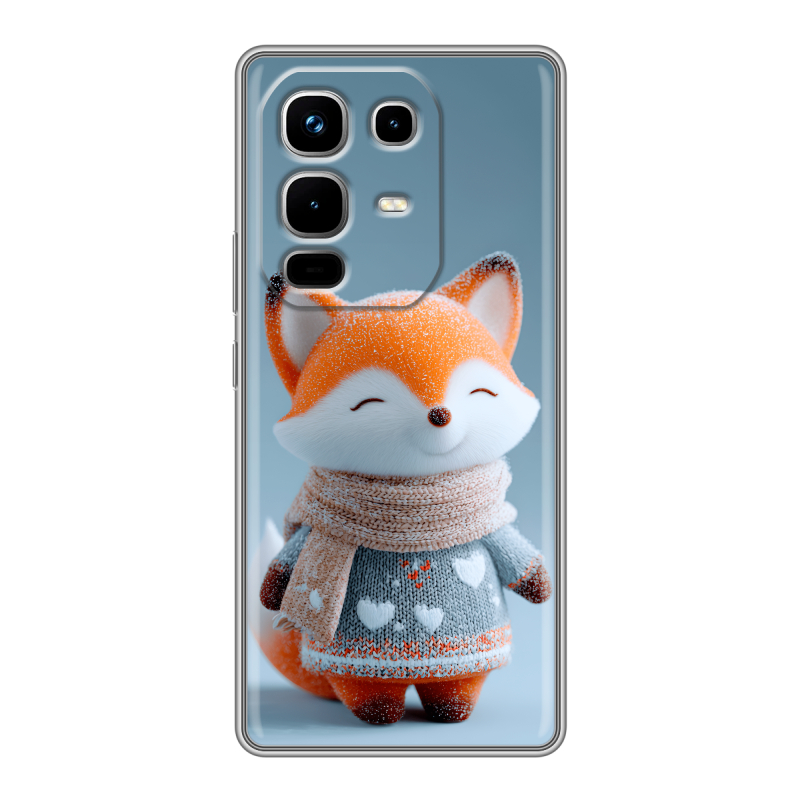 Силиконовый чехол на Infinix Note 50 4G с принтом Лиса Силиконовый чехол на Infinix Note 50 4G с принтом Лиса