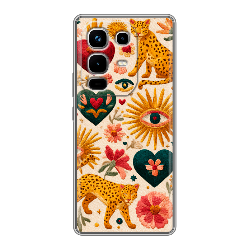 Силиконовый чехол на Infinix Note 50 4G с принтом Модный принт Силиконовый чехол на Infinix Note 50 4G с принтом Модный принт